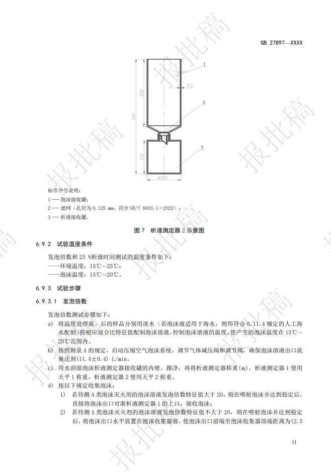 《A類泡沫滅火劑》報批稿